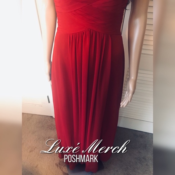 👗Pleated Bodice Dress by Azazie - Petite Size 6P - Picture 2 of 6